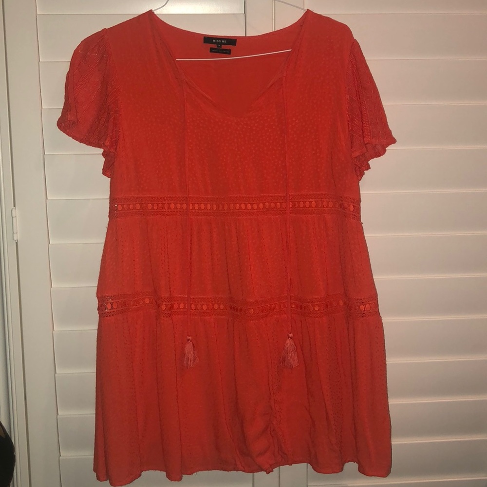 Miss me orange dress